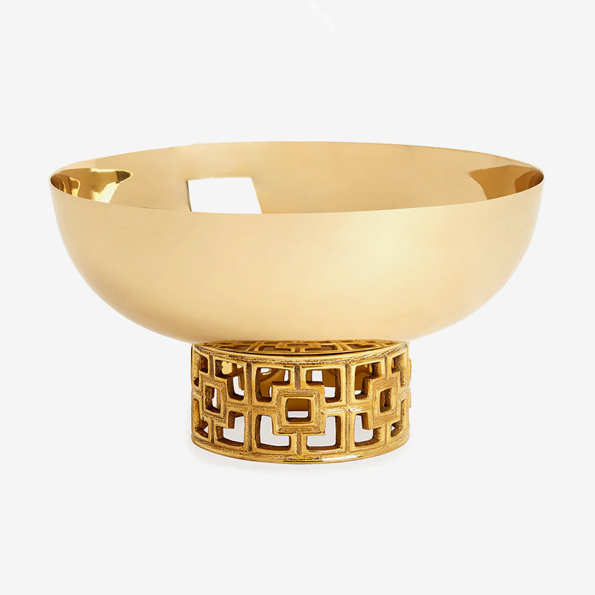 Jonathan Adler | Brass Nixon Centerpiece Bowl - Gold