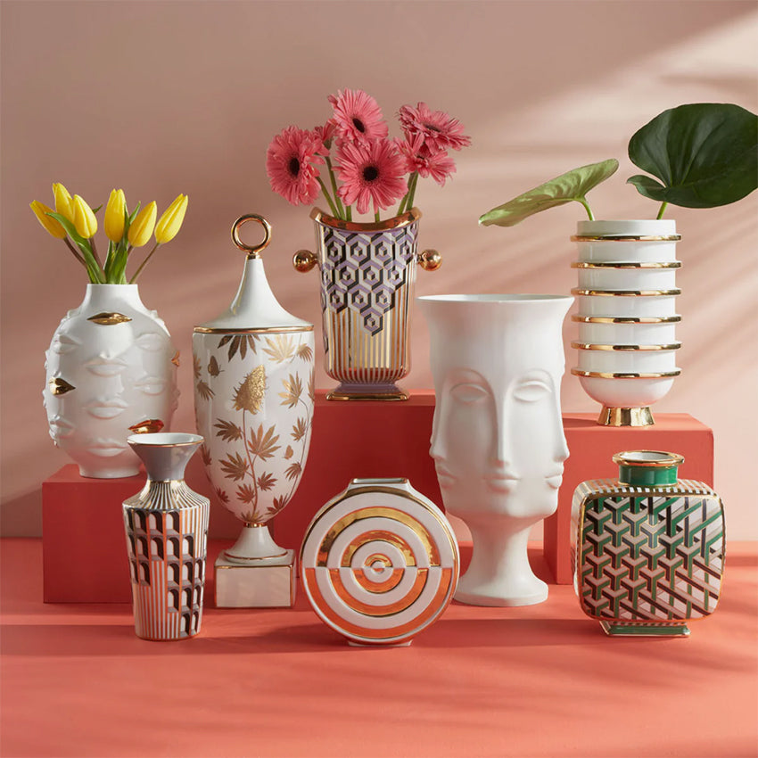 Jonathan Adler | Vase Urne Orbit Blanc/Or