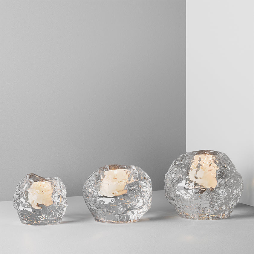 Kosta Boda | Snowball Votive 3-Pack