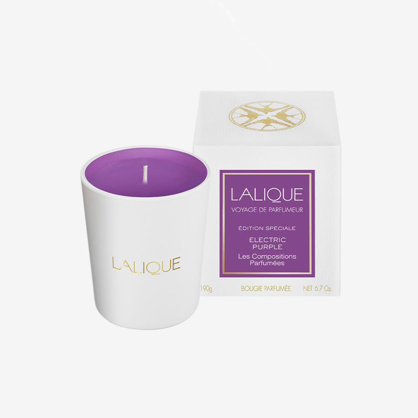Lalique | Bougie Les Compositions - Violet électrique