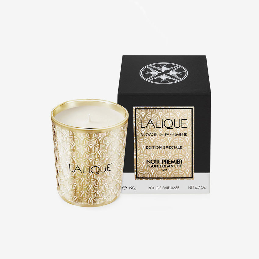 Lalique | Bougie 190G Plume Blanche