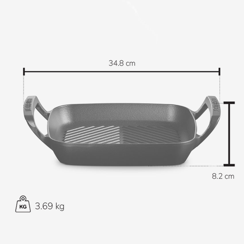 Le Creuset | Poêle-grille carrée Collection d'extérieur