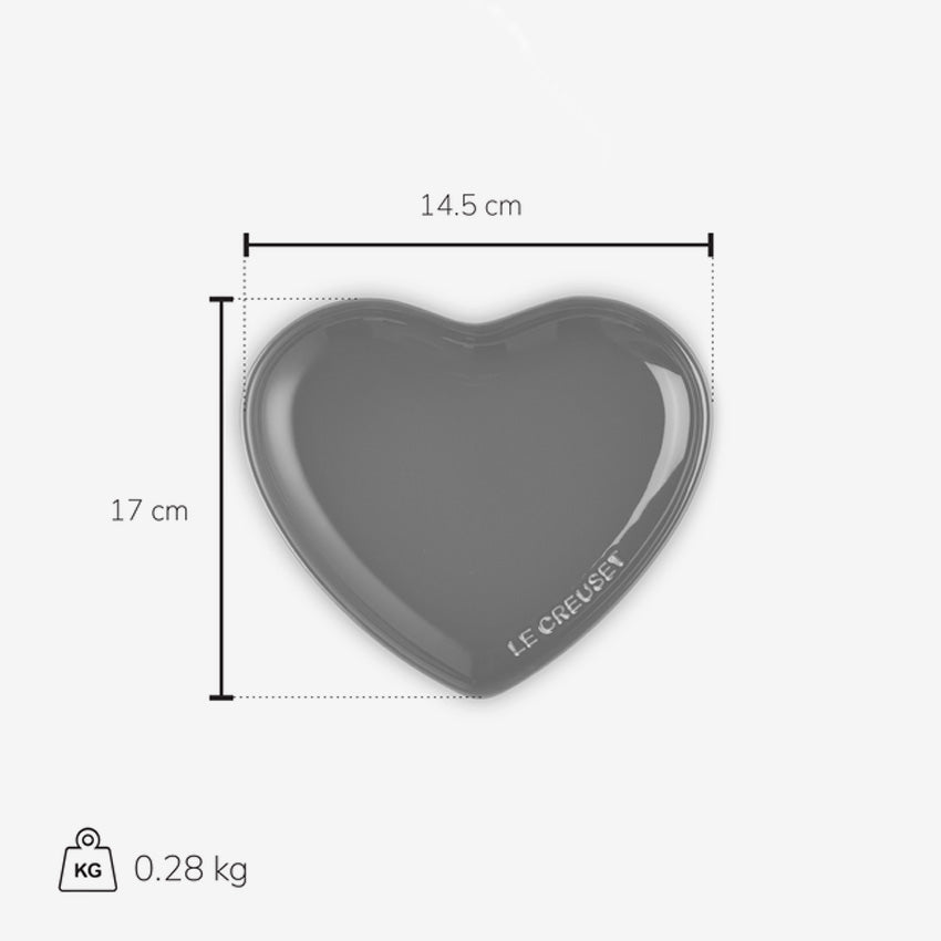 Le Creuset | Assiettes en cœur - Ensemble de 4