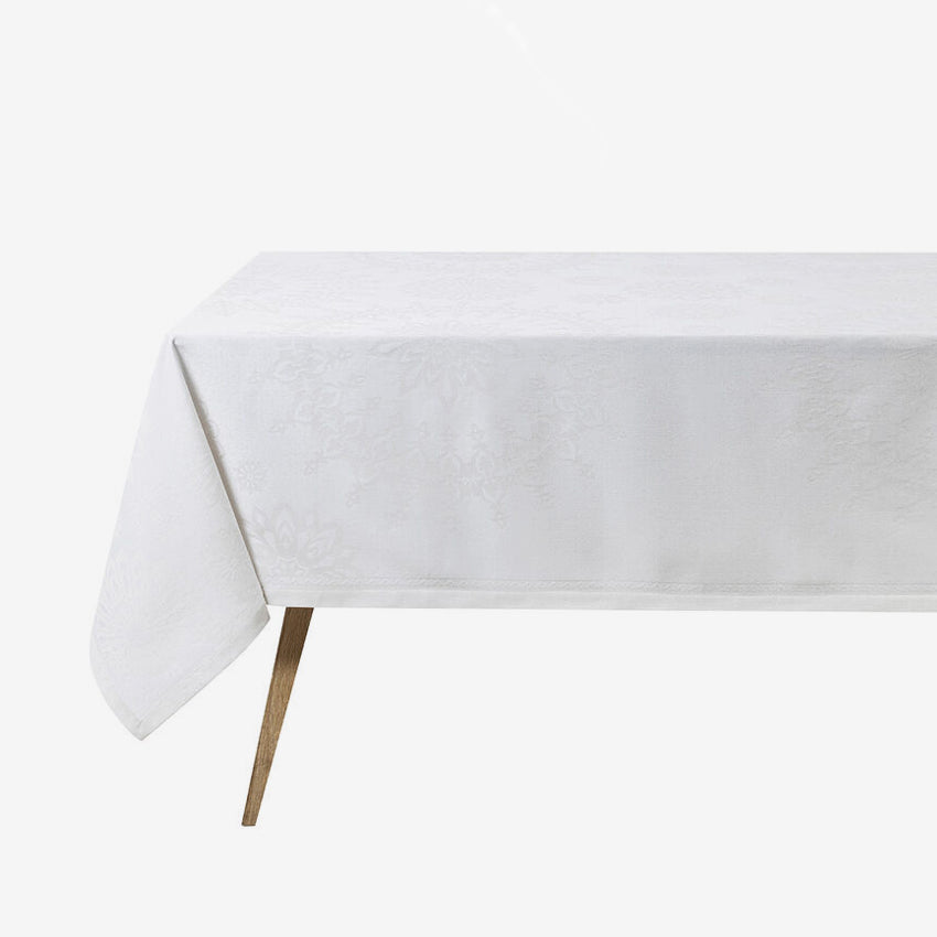 Le Jacquard Français | Nappe Lumière d'Étoile - Blanc