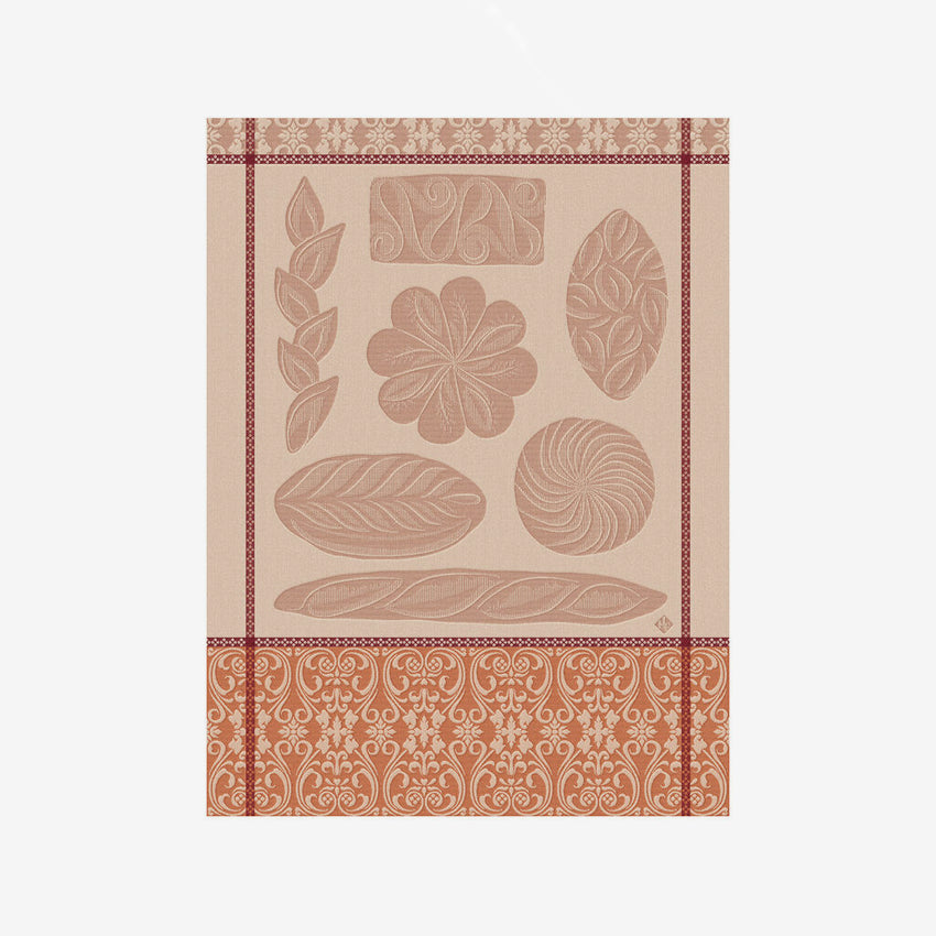 2024 Calendar Red Tea Towel by Le Jacquard Francais