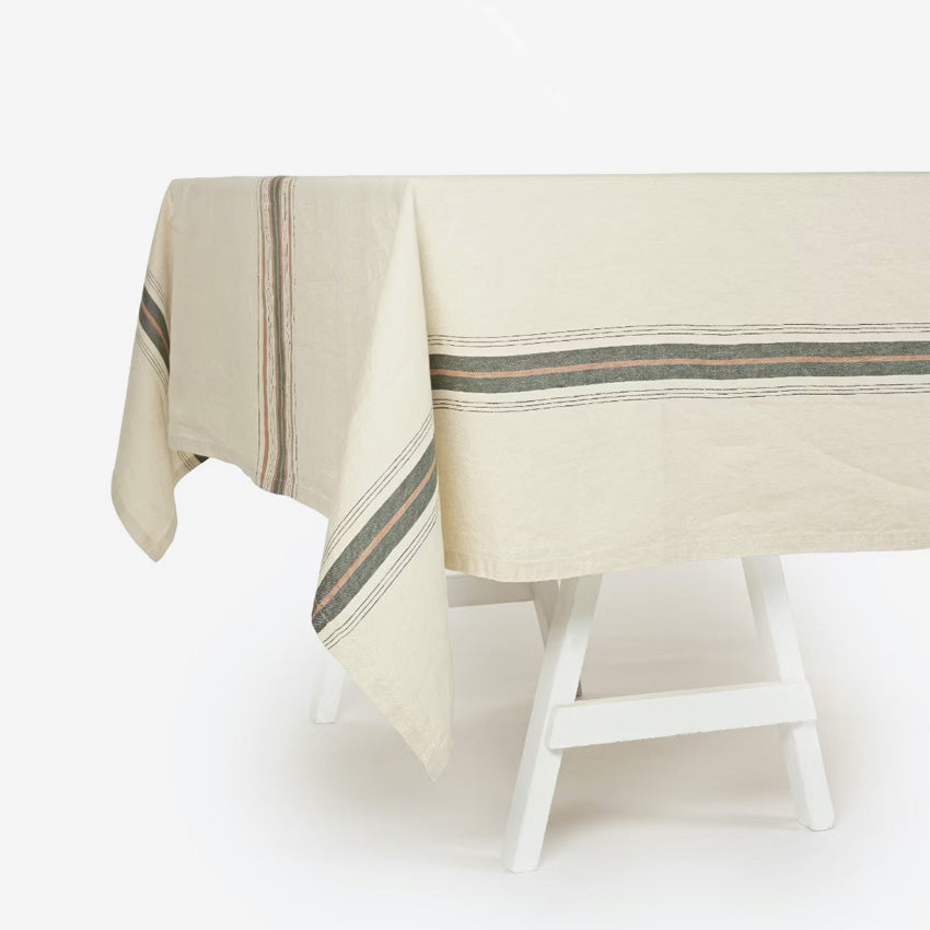 Libeco | Gypsum Tablecloth Stripe