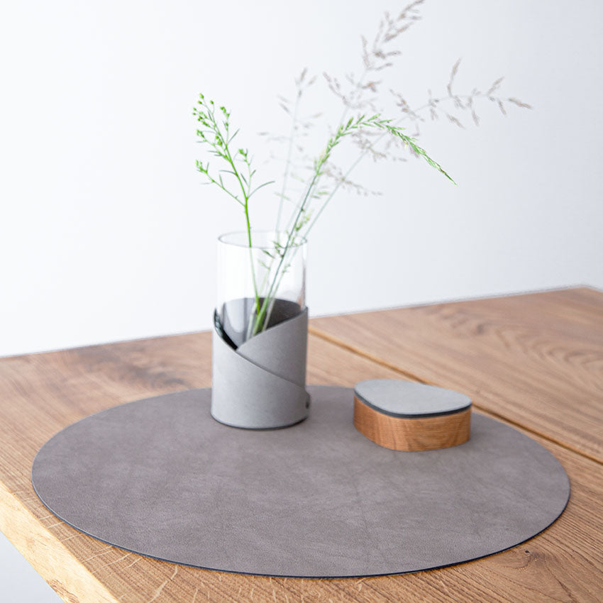 Lind DNA | Circle Leather Table Mat