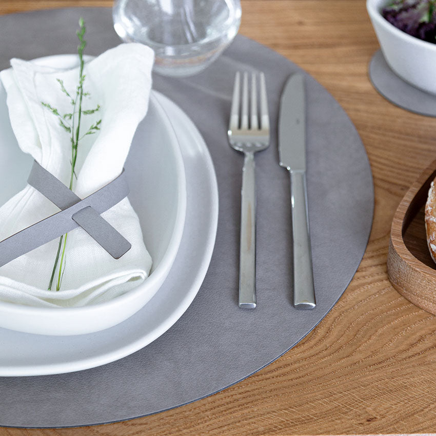 Lind DNA | Circle Leather Table Mat