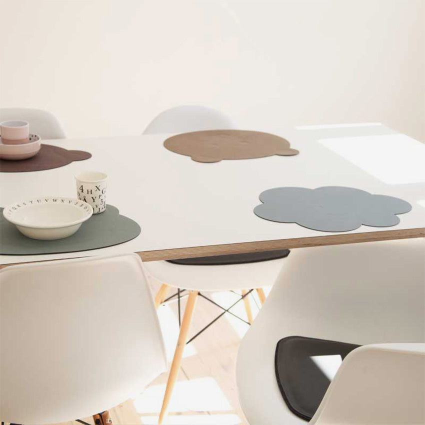 Lind DNA | Tapis de table en cuir Nupo - Cloud