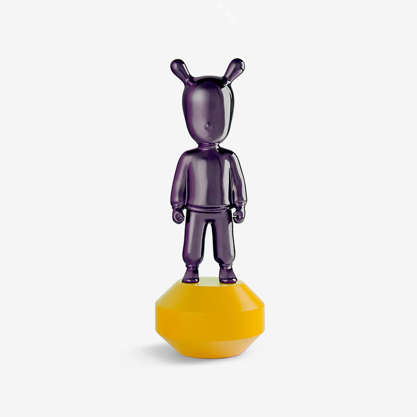 LLadró | Figurine L'Invité - Violet sur jaune