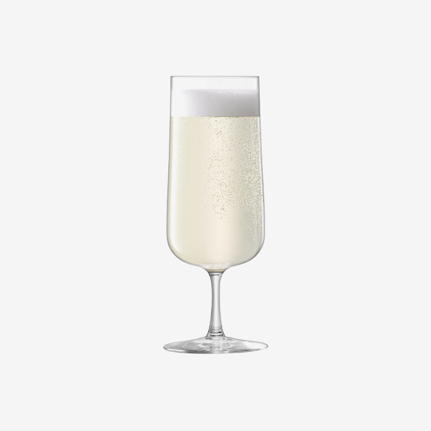 Lsa | Arc Champagne Flute 240ml Clear - Set of 4
