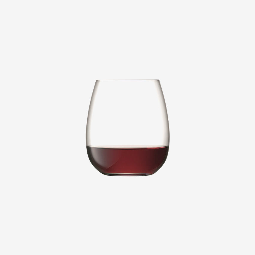 Lsa | Borough Stemless Glass 455ml Clear - Set of 4