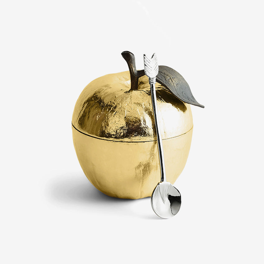 Michael Aram | Pot de miel aux pommes avec cuillère