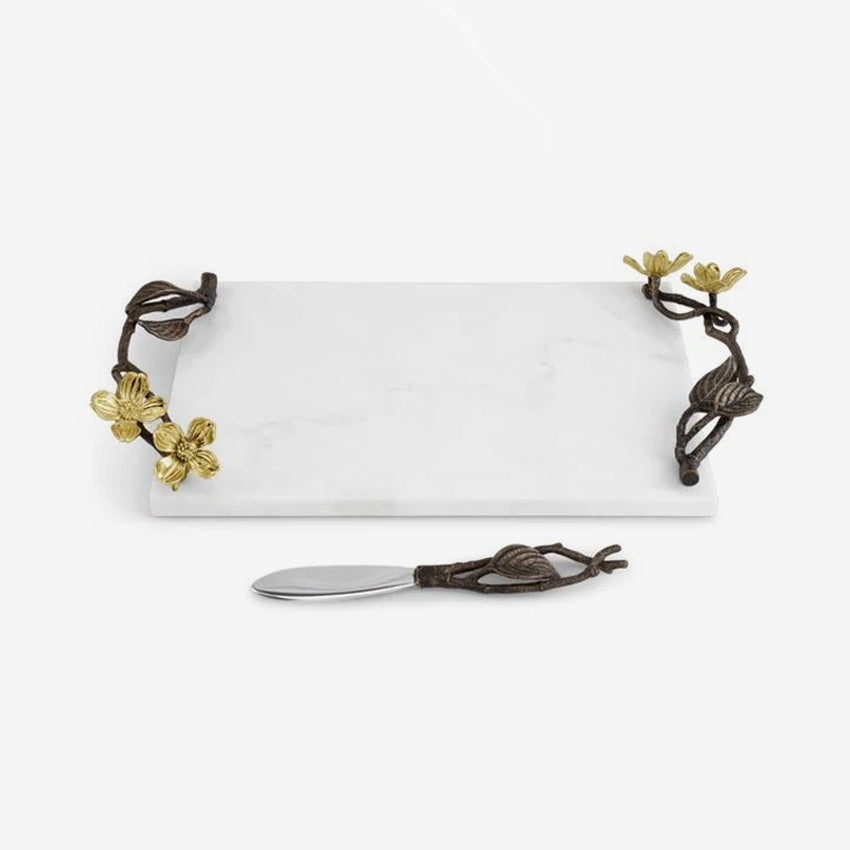Michael Aram | Dogwood Small Cheeseboard and Knife