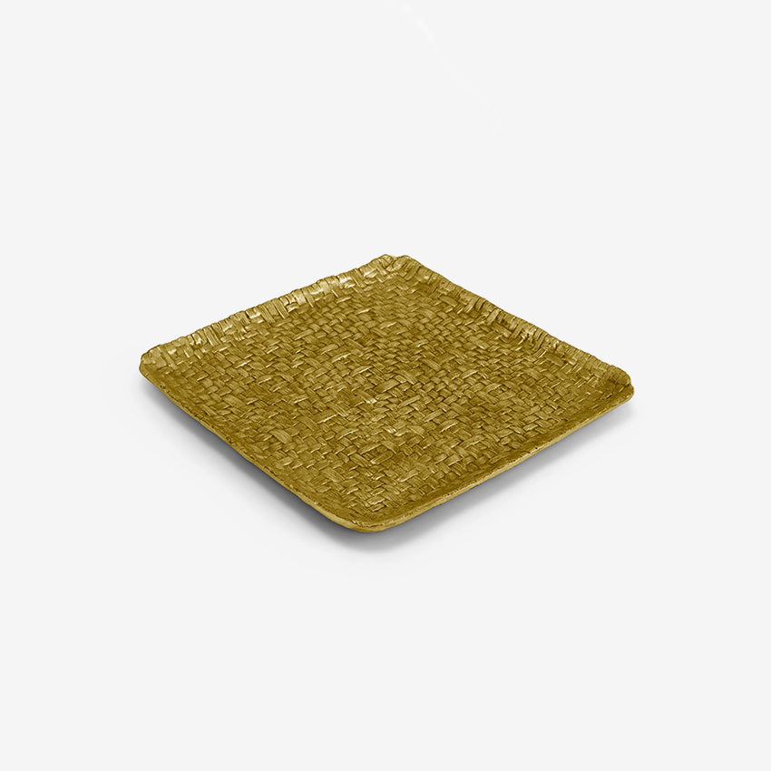 Michael Aram | Palm Square Plate Goldtone