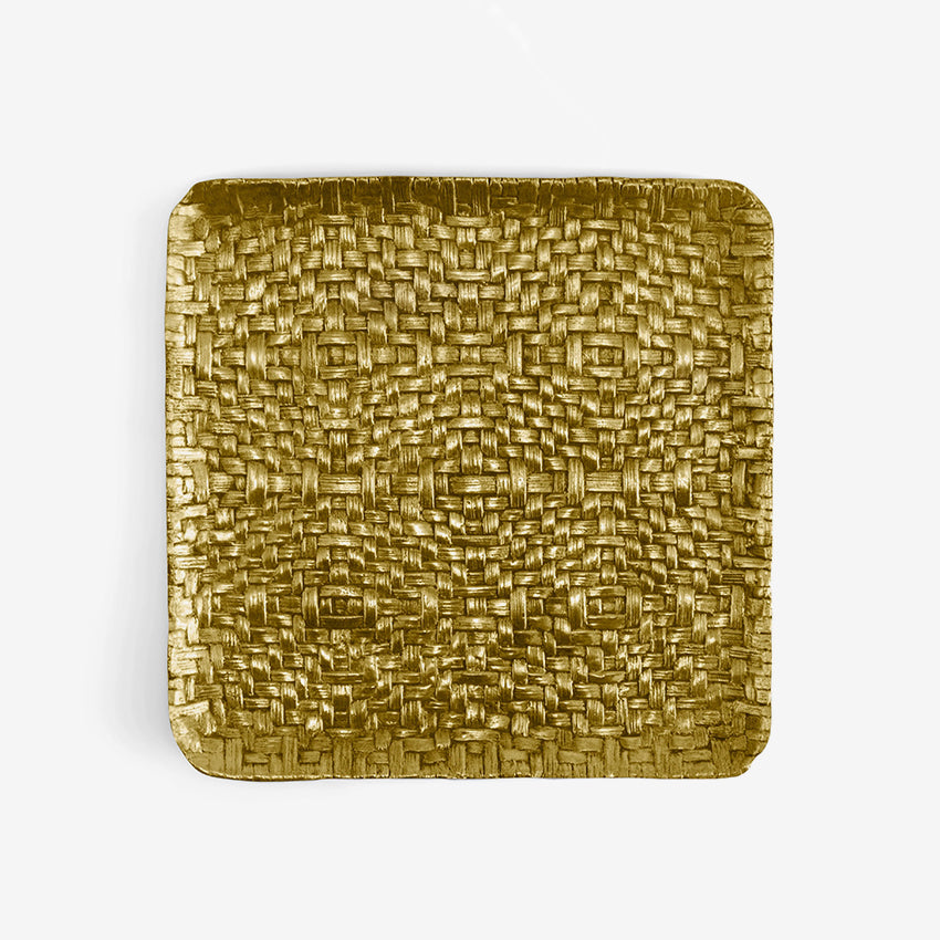 Michael Aram | Palm Square Plate Goldtone