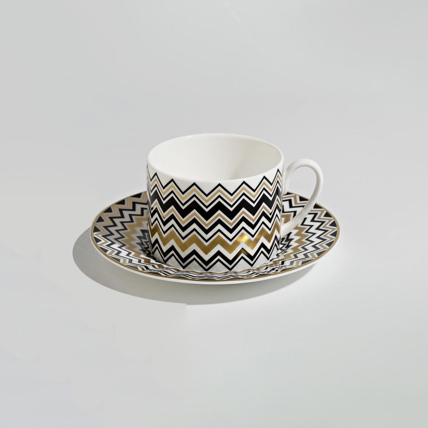 Missoni Home Dinnerware | Boîte de Luxe à Thé avec Soucoupe