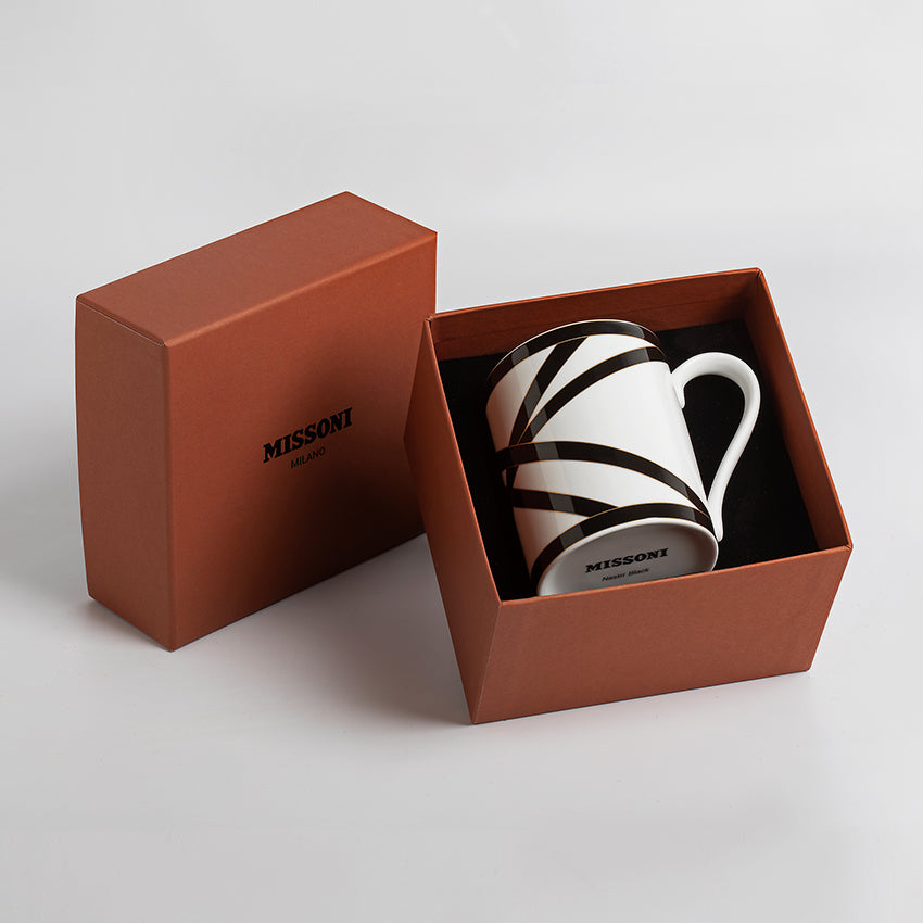 Missoni Home Dinnerware | Nastri Beige Luxury Box Mug