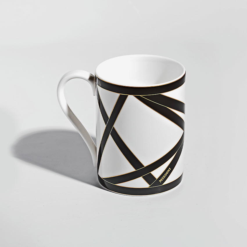 Missoni Home Dinnerware | Nastri Beige Luxury Box Mug