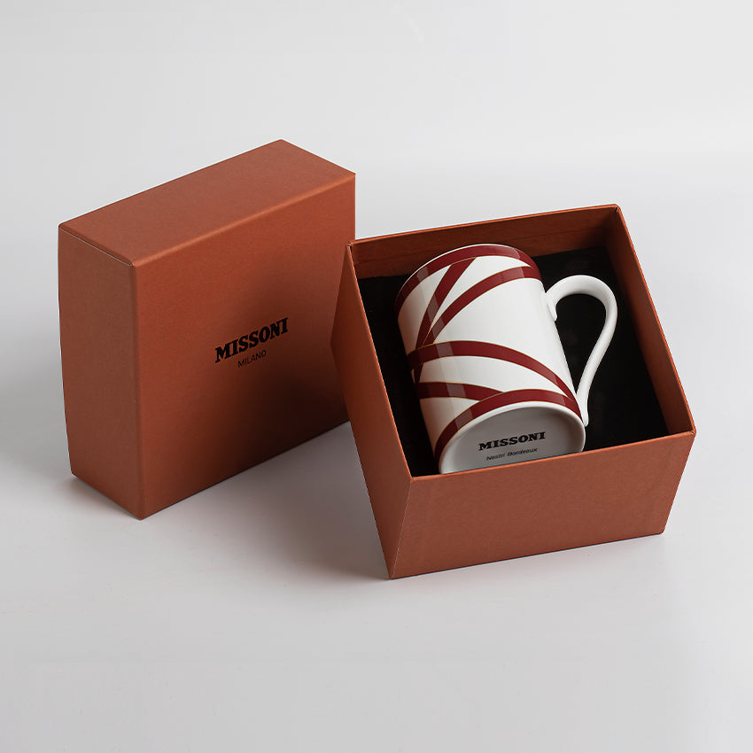 Missoni Home Dinnerware | Nastri Beige Luxury Box Mug
