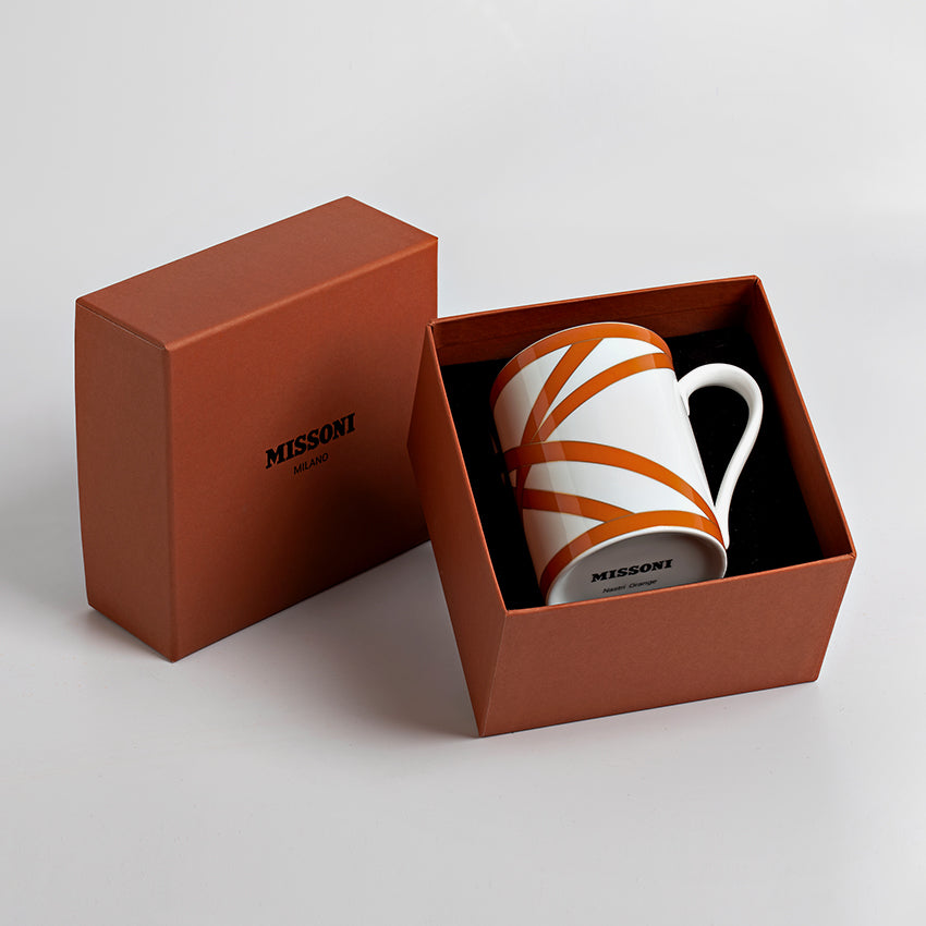 Missoni Home Dinnerware | Nastri Beige Luxury Box Mug