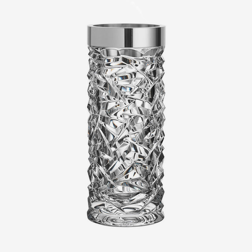 Orrefors | Carat Vase Silverrim