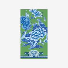 Caspari | Serviette de table Plate Vert & Bleu