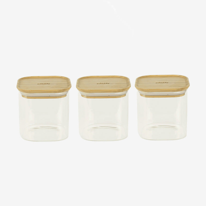 Pebbly | Square Canister Set