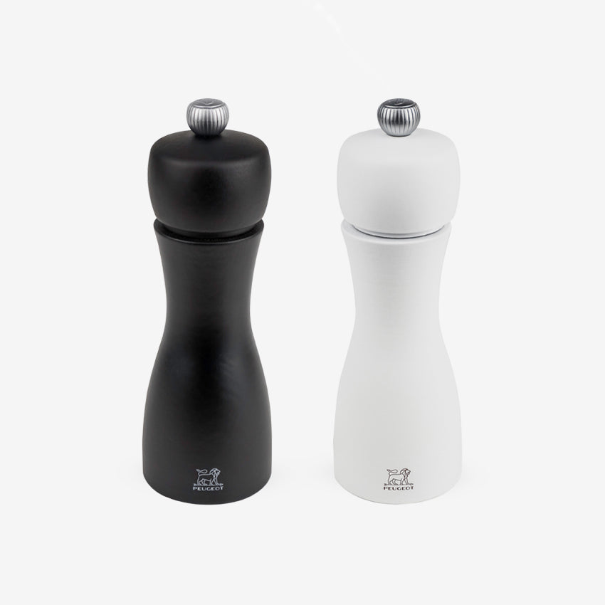 Peugeot | Tahiti Duo Wood Pepper and Salt Mills - White, Black