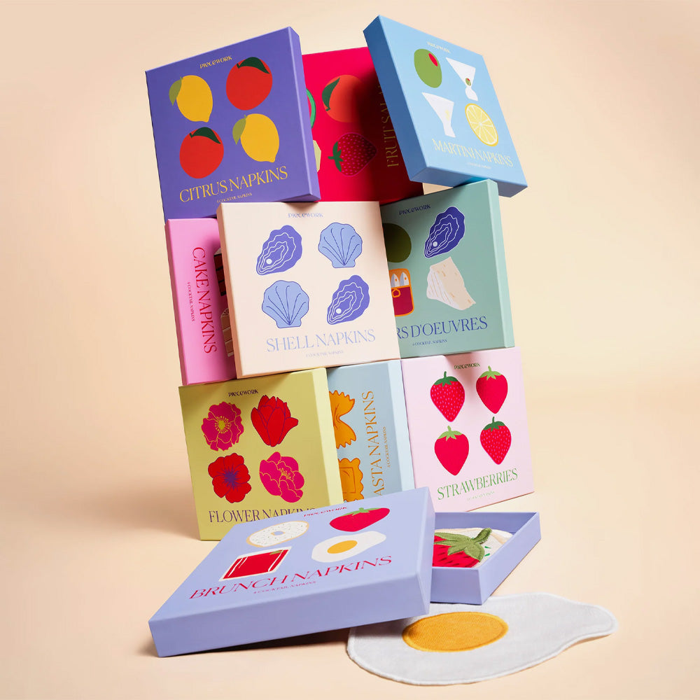 Piecework | Brunch Cocktail Napkins - Set Of 4