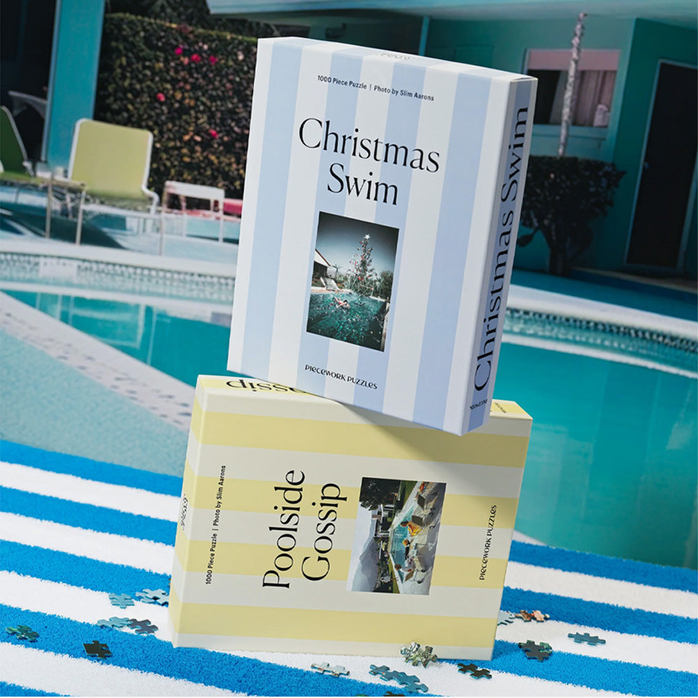 Piecework | Christmas Swim - Slim Aarons Collab - 1000 Piece Puzzle