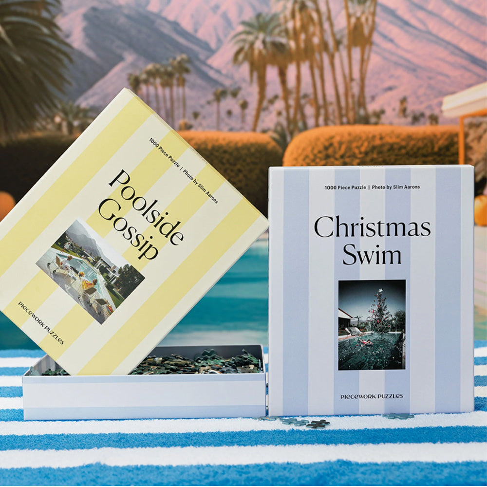 Piecework | Christmas Swim - Slim Aarons Collab - 1000 Piece Puzzle