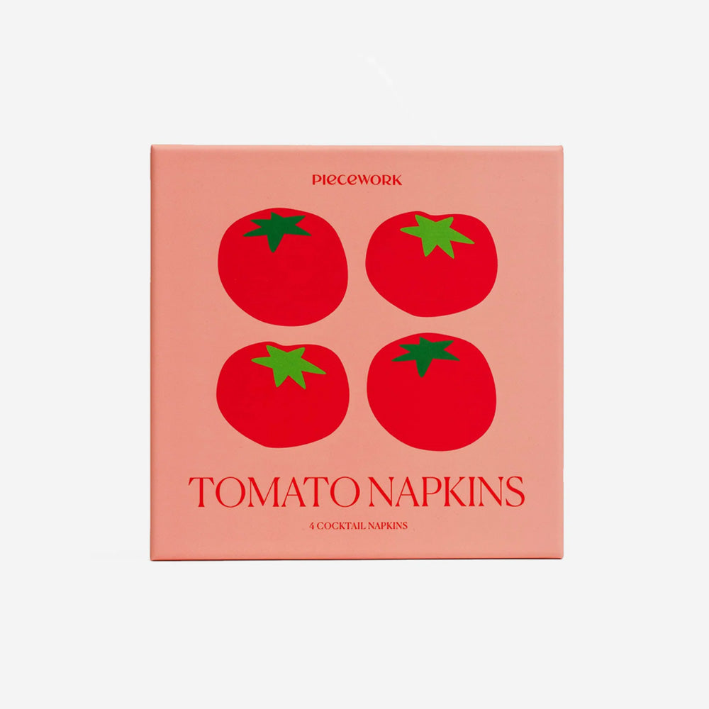 Piecework | Tomato Cocktail Napkins - Set of 4