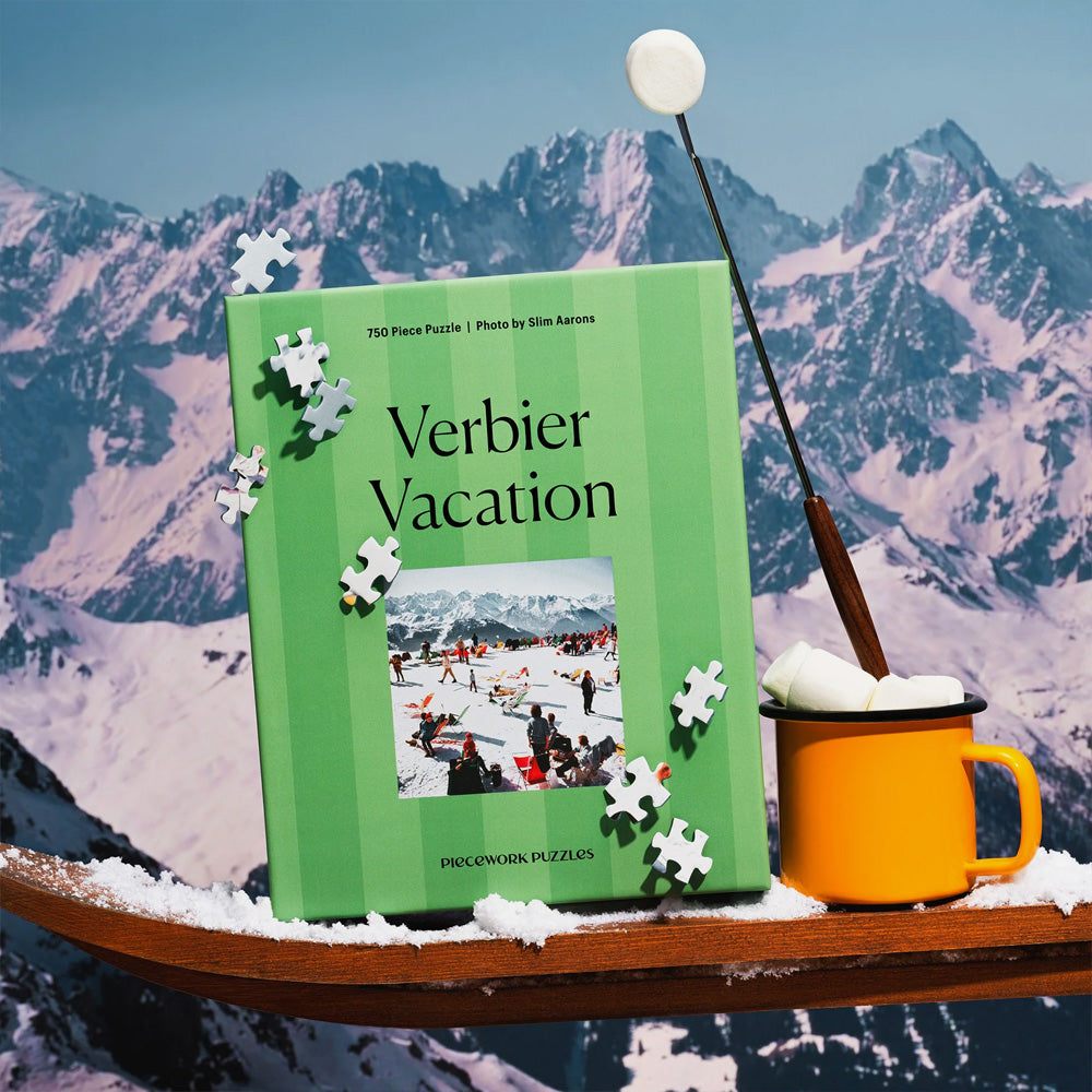 Piecework | Verbier Vacation - 750 Piece Slim Aarons Puzzle