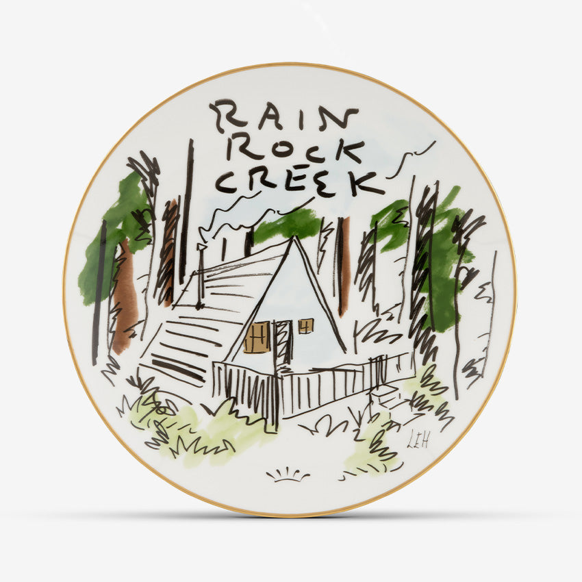 Ginori 1735 | Profumi Luchino Plate - Rain Rock Creek