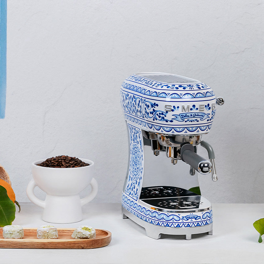 Smeg | 50's Style Dolce & Gabbana Mediterraneo Espresso Coffee Machine