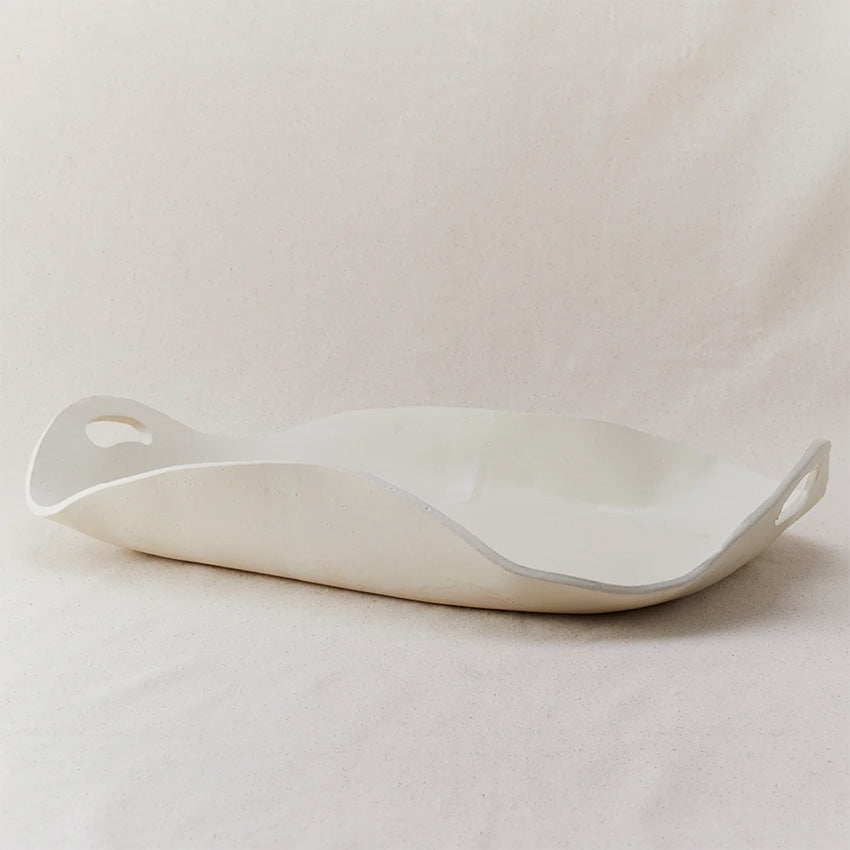Style Union Home | Patricia Platter - Large - Blanc