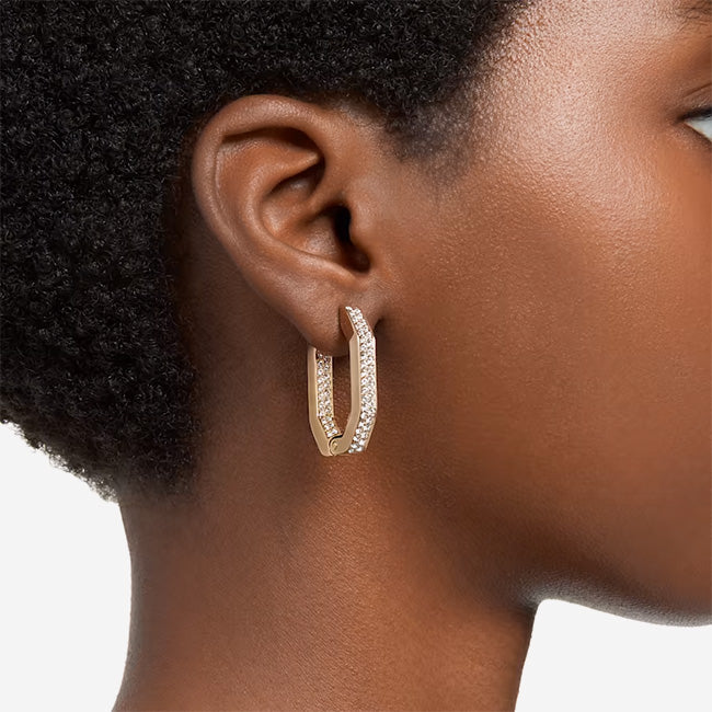 Swarovski | Dextera Octagon Shape Hoop Earrings