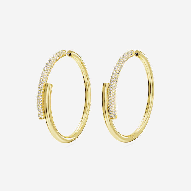 Swarovski | Dextera Large Hoop Earrings