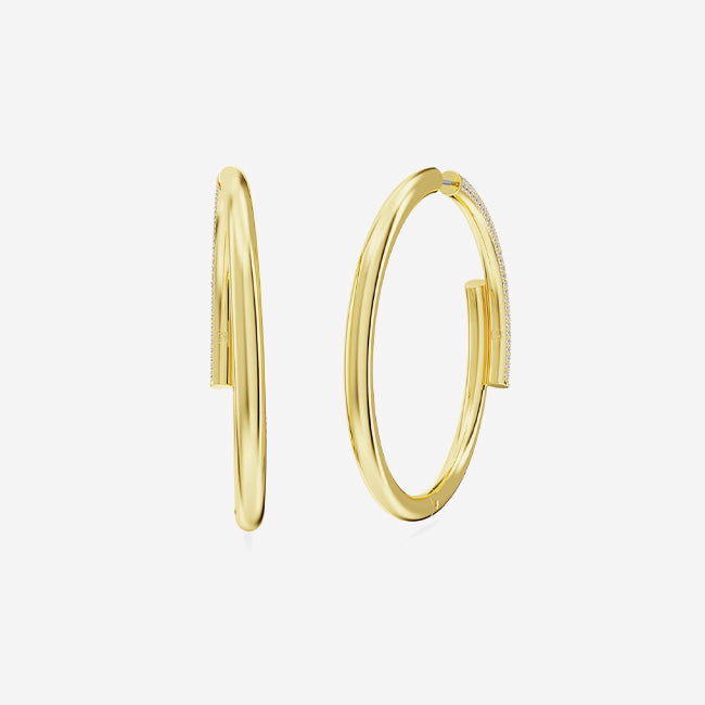 Swarovski | Dextera Large Hoop Earrings