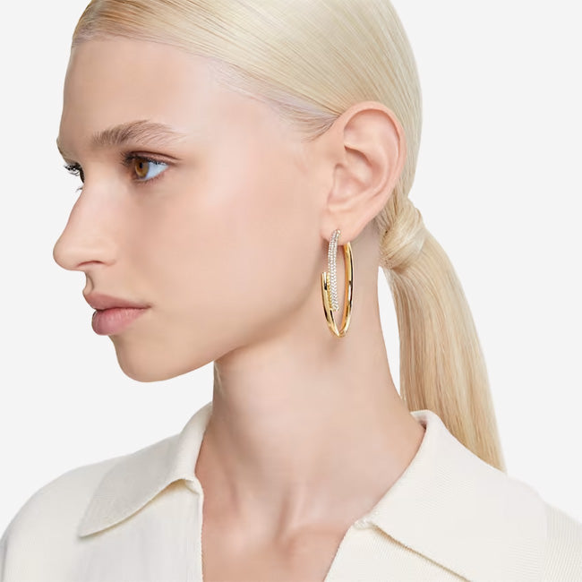 Swarovski | Dextera Large Hoop Earrings