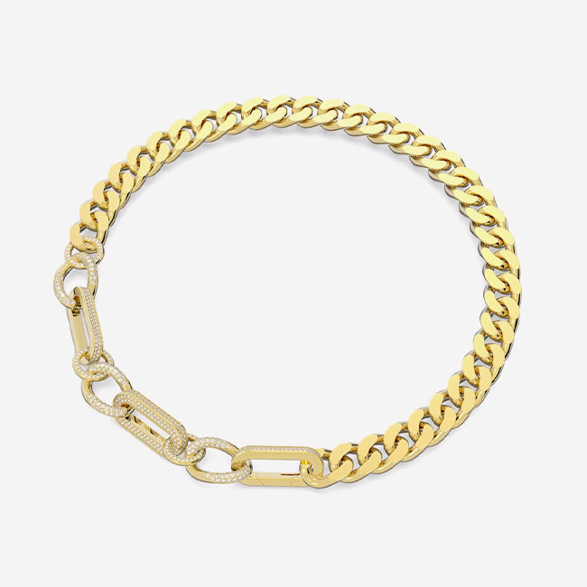 Swarovski | Dextera Mixed Links Statement Necklace