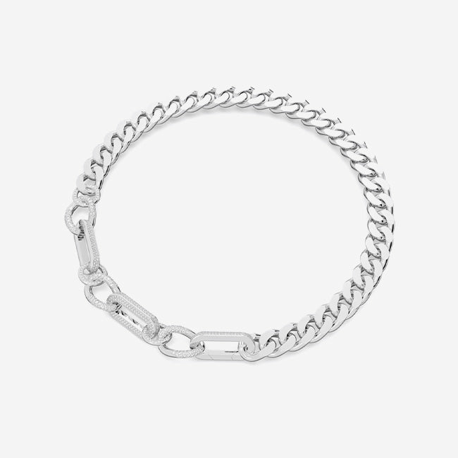 Swarovski | Dextera Mixed Links Statement Necklace