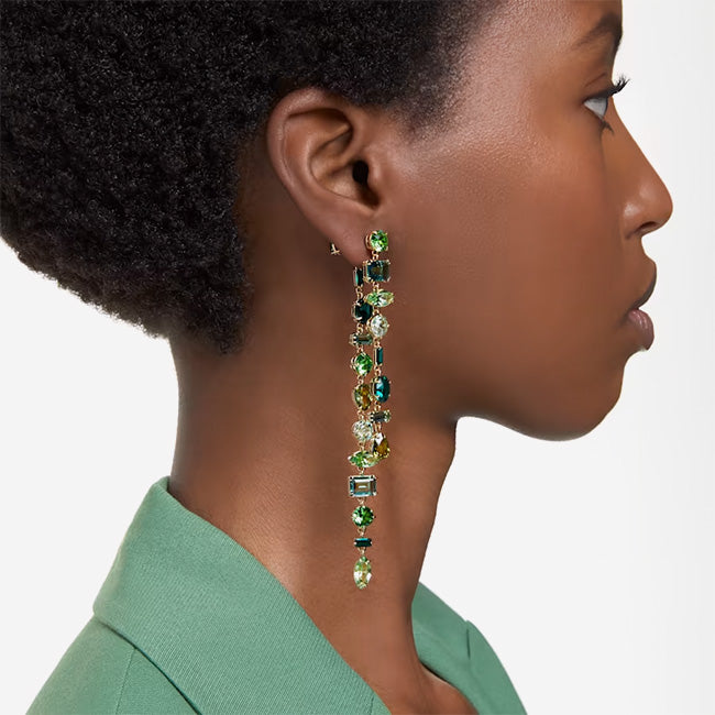 Swarovski | Gema Asymmetrical Design Drop Earrings