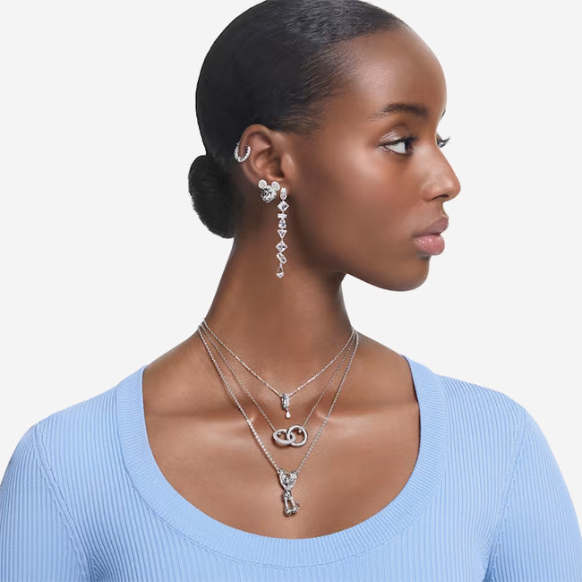 Swarovski | Mesmera Asymmetrical Design Drop Earrings