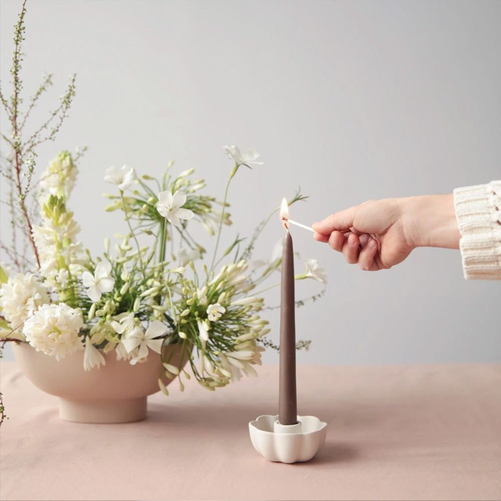 The Floral Society | Ceramic Fleur Taper Candle Holder