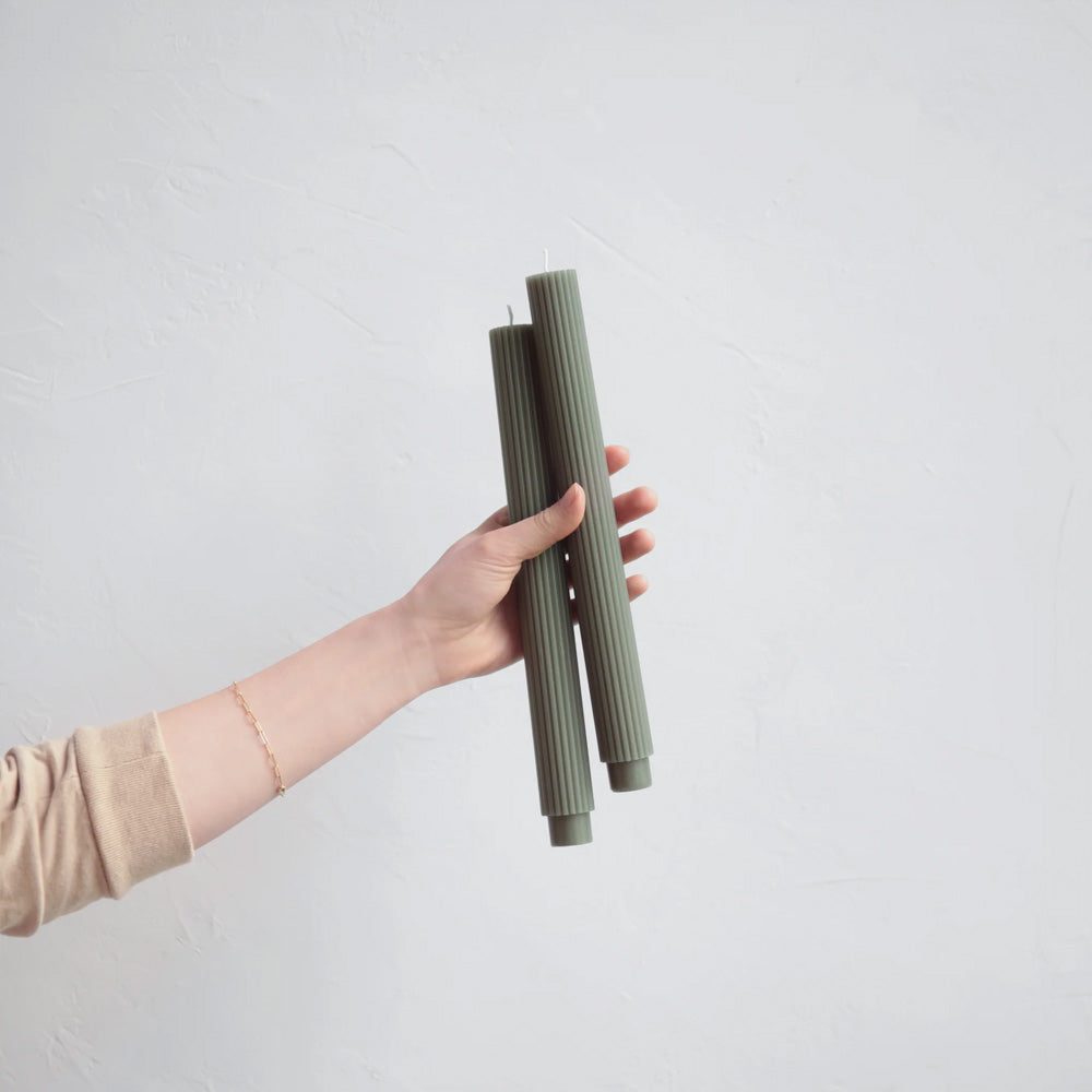 The Floral Society | Fancy Taper Candles 10" - Set of 2