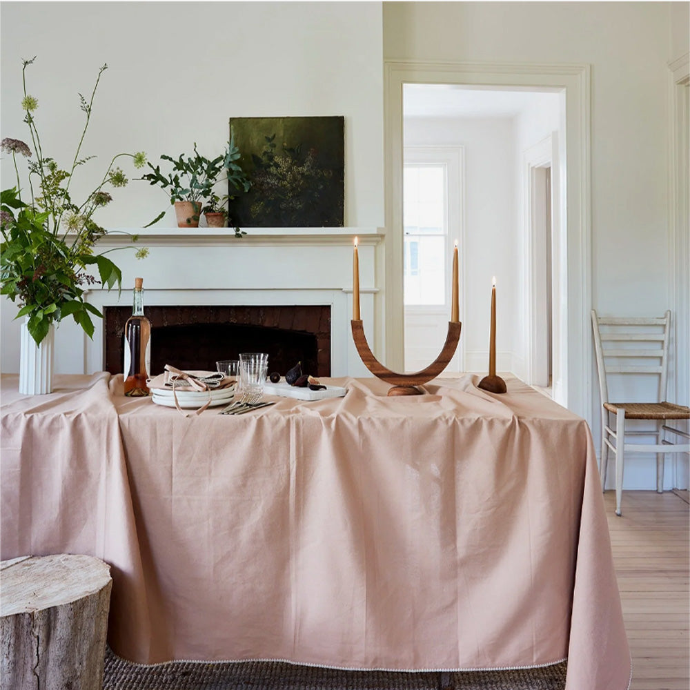 The Floral Society | Moonlight Candelabra Walnut Wood