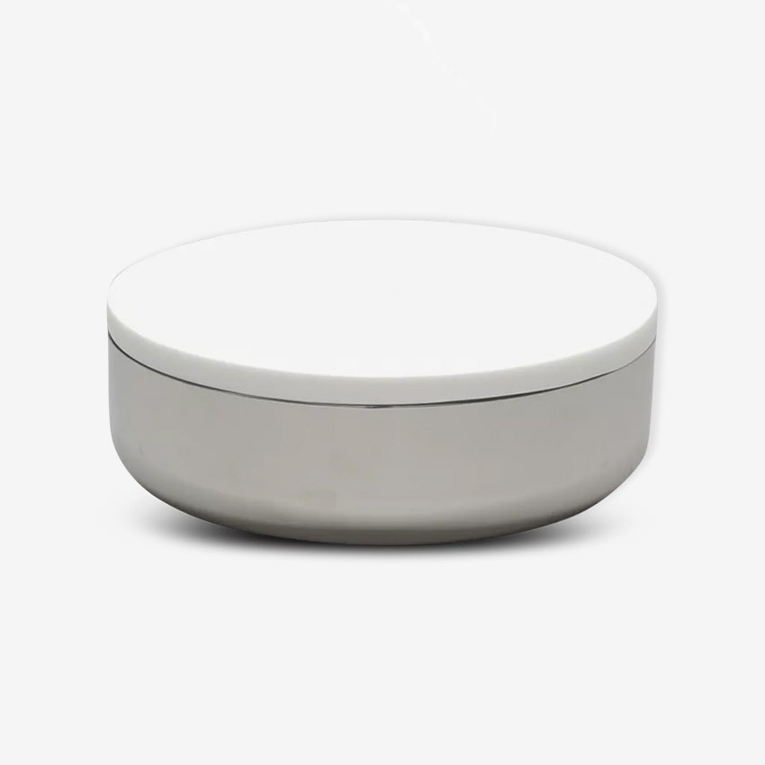 Tina Frey Design | Modern-Con't Bowl in Stainless Steel With Lid