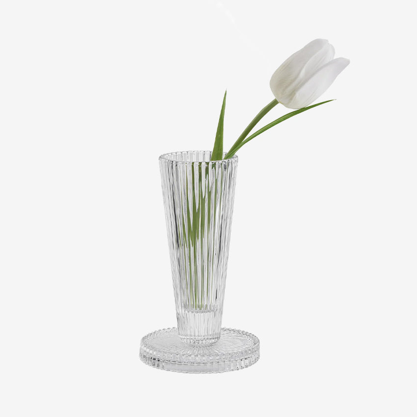 Torre & Tagus | Anya Faceted Glass Reversible Pillar/Tealight Candle Holder